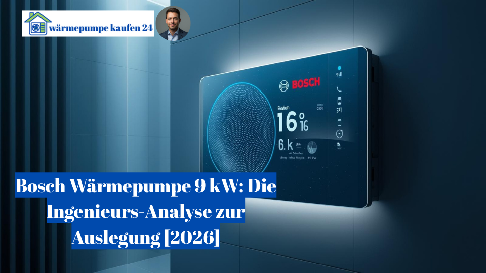 Bosch Wärmepumpe 9 kW: Die Ingenieurs-Analyse zur Auslegung [2026]