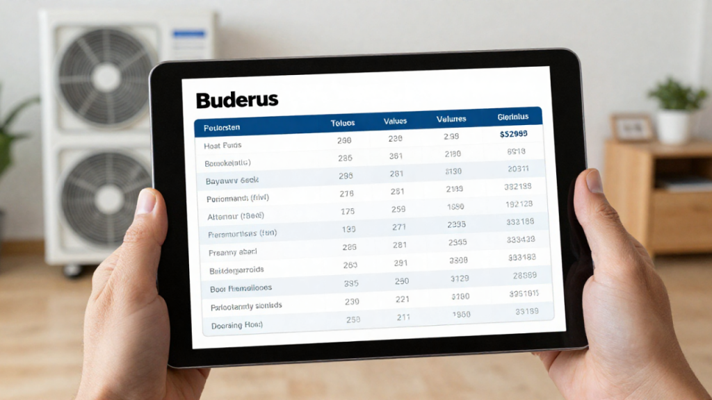 Buderus Wärmepumpe Preis